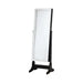 Cortez Storage Jewelry Cheval Mirror Black - Bargain Furniture (Detroit, MI)