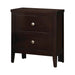 Carlton 2-drawer Rectangular Nightstand Cappuccino - Bargain Furniture (Detroit, MI)