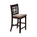 Lavon Lattice Back Counter Stools Tan and Espresso (Set of 2) - Bargain Furniture (Detroit, MI)