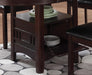 Lavon Dining Table with Storage Espresso - Bargain Furniture (Detroit, MI)