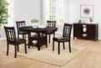 Lavon Padded Dining Side Chairs Espresso and Black (Set of 2) - Bargain Furniture (Detroit, MI)