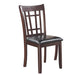 Lavon Padded Dining Side Chairs Espresso and Black (Set of 2) - Bargain Furniture (Detroit, MI)