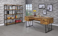 Analiese 4-drawer Writing Desk Antique Nutmeg - Bargain Furniture (Detroit, MI)