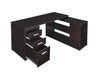 Yvette L-shape Office Desk - Bargain Furniture (Detroit, MI)