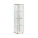Traditional Glass Hexagon Curio Cabinet - Bargain Furniture (Detroit, MI)