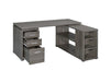 Yvette L-shape Office Desk - Bargain Furniture (Detroit, MI)