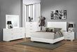 Felicity Rectangle Dresser Mirror Glossy White - Bargain Furniture (Detroit, MI)