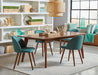 Malone Rectangular Dining Table Dark Walnut - Bargain Furniture (Detroit, MI)