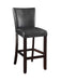 Alberton Upholstered Bar Stools Black and Cappuccino (Set of 2) - Bargain Furniture (Detroit, MI)