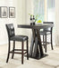 Alberton Upholstered Bar Stools Black and Cappuccino (Set of 2) - Bargain Furniture (Detroit, MI)