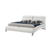 Jeremaine California King Upholstered Bed White - Bargain Furniture (Detroit, MI)