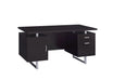 Lawtey Rectangular Storage Office Desk Cappuccino - Bargain Furniture (Detroit, MI)
