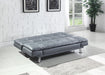 Dilleston Tufted Back Upholstered Sofa Bed Grey - Bargain Furniture (Detroit, MI)
