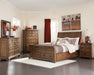 Elk Grove Queen Storage Bed Vintage Bourbon - Bargain Furniture (Detroit, MI)