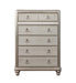 Bling Game 6-drawer Chest Metallic Platinum - Bargain Furniture (Detroit, MI)