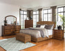 Laughton Hand-Woven Banana Leaf California King Bed Amber - Bargain Furniture (Detroit, MI)