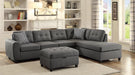 Stonenesse Tufted Sectional Grey - Bargain Furniture (Detroit, MI)