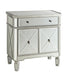 Aconitum 4-door Wine Cabinet Clear Mirror - Bargain Furniture (Detroit, MI)