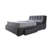 Fenbrook California King Tufted Upholstered Storage Bed Grey - Bargain Furniture (Detroit, MI)
