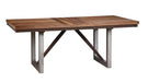 Spring Creek Dining Table with Extension Leaf Natural Walnut - Bargain Furniture (Detroit, MI)