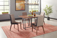 Redbridge Upholstered Side Chairs Grey and Natural Walnut (Set of 2) - Bargain Furniture (Detroit, MI)