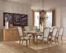 Florence 4-door Sideboard Rustic Smoke - Bargain Furniture (Detroit, MI)