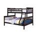 Chapman Twin Over Full Bunk Bed Black - Bargain Furniture (Detroit, MI)