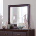 Kauffman Rectangular Dresser Mirror Dark Cocoa - Bargain Furniture (Detroit, MI)