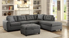 Stonenesse Tufted Storage Ottoman Grey - Bargain Furniture (Detroit, MI)
