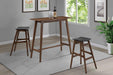 Finnick Rectangular Bar Table Walnut - Bargain Furniture (Detroit, MI)