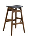 Finnick Tapered Legs Bar Stools Dark Grey and Walnut (Set of 2) - Bargain Furniture (Detroit, MI)