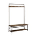 Alise Hall Tree with 5 Coat Hooks Chestnut and Dark Bronze - Bargain Furniture (Detroit, MI)