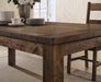 Coleman Rectangular Dining Table Rustic Golden Brown - Bargain Furniture (Detroit, MI)