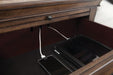 Franco 2-drawer Nightstand with Pull Out Tray Burnished Oak - Bargain Furniture (Detroit, MI)