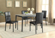 Garza Rectangular Dining Table Black - Bargain Furniture (Detroit, MI)