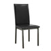 Garza Upholstered Dining Chairs Black (Set of 2) - Bargain Furniture (Detroit, MI)