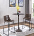 Michelle Armless Bar Stools Two-tone Brown and Black (Set of 2) - Bargain Furniture (Detroit, MI)
