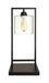 Shoto Glass Shade Table Lamp Black - Bargain Furniture (Detroit, MI)