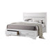 Miranda California King 2-drawer Storage Bed White - Bargain Furniture (Detroit, MI)