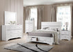 Miranda California King 2-drawer Storage Bed White - Bargain Furniture (Detroit, MI)