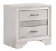 Miranda 2-drawer Nightstand Tray White - Bargain Furniture (Detroit, MI)