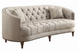 Avonlea Sloped Arm Upholstered Sofa Trim Grey - Bargain Furniture (Detroit, MI)