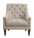 Avonlea Sloped Arm Upholstered Chair Grey - Bargain Furniture (Detroit, MI)