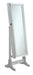 Elle Jewelry Cheval Mirror with Crytal Trim Silver - Bargain Furniture (Detroit, MI)