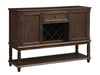 Parkins Server with Lower Shelf Rustic Espresso - Bargain Furniture (Detroit, MI)