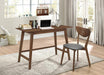 Karri 2-piece Writing Desk Set Walnut - Bargain Furniture (Detroit, MI)