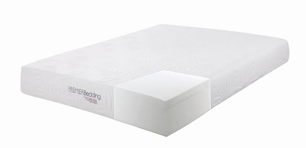 Key Full Memory Foam Mattress White - Bargain Furniture (Detroit, MI)