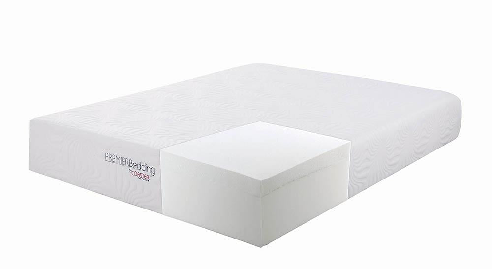 Ian Eastern King Memory Foam Mattress White - Bargain Furniture (Detroit, MI)