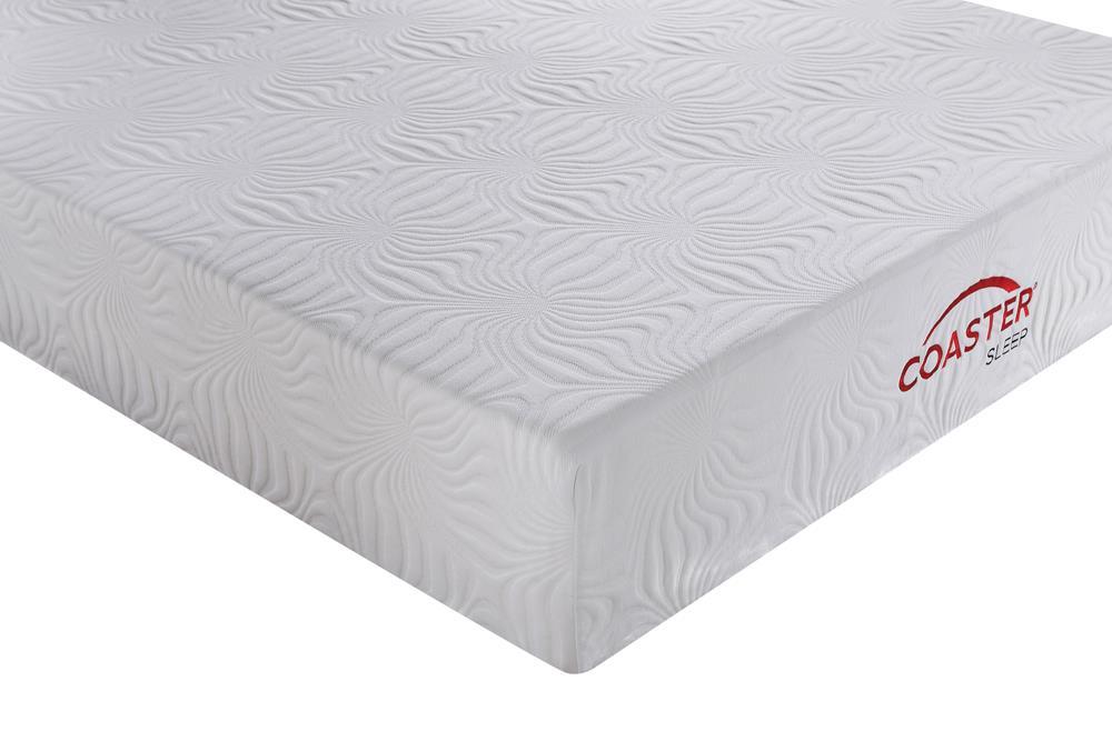 Ian Queen Memory Foam Mattress White - Bargain Furniture (Detroit, MI)