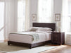 Dorian Upholstered California King, E.King, & Queen Bed Black, Brown, & Grey - Bargain Furniture (Detroit, MI)